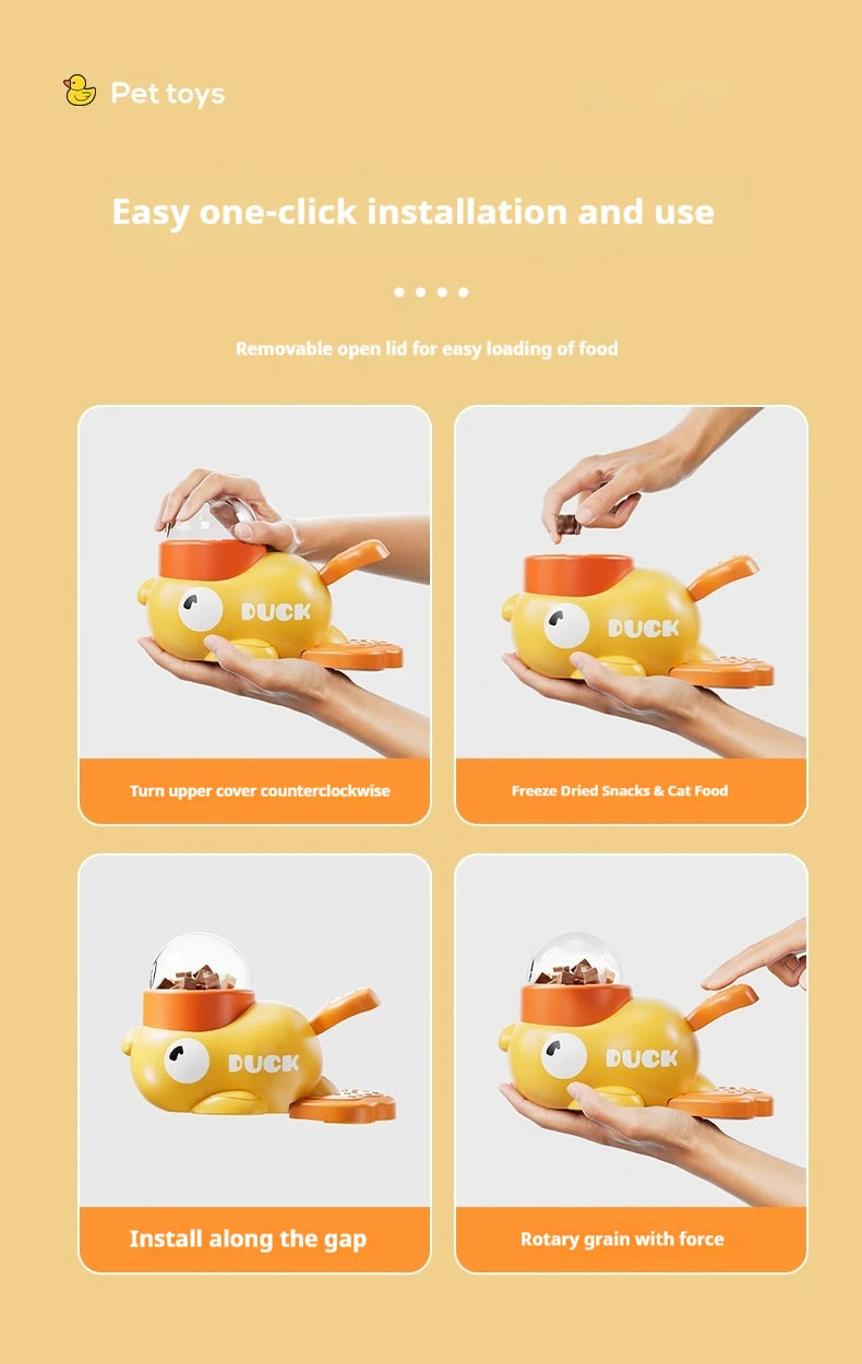 Pawzio™ SmartDuck Puzzle Feeder