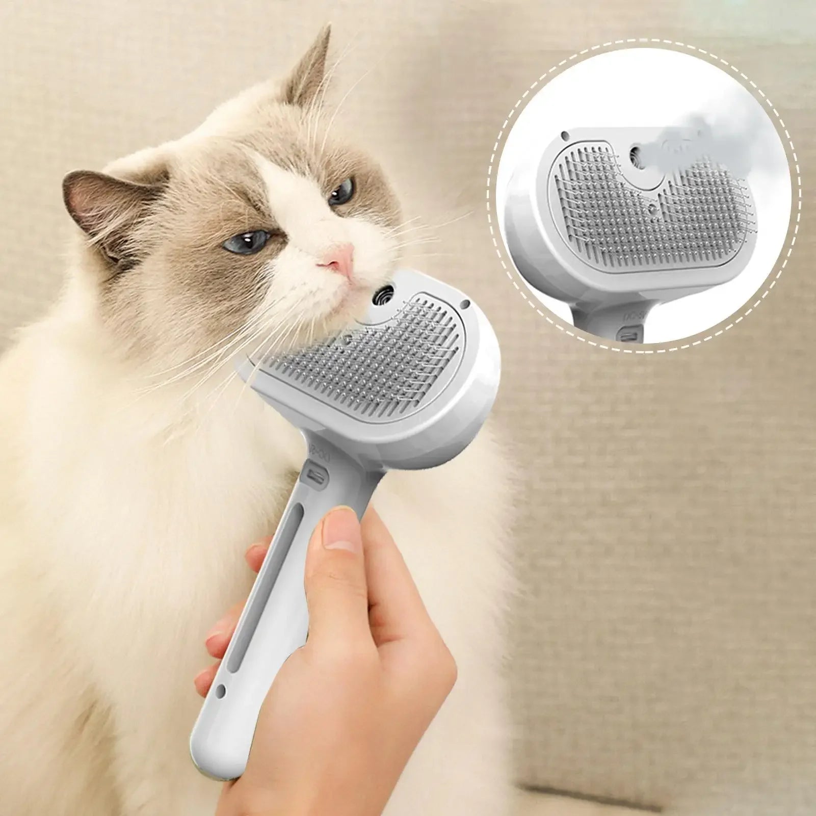Pawzio™ SteamSoft Grooming Brush